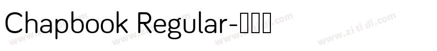 Chapbook Regular字体转换